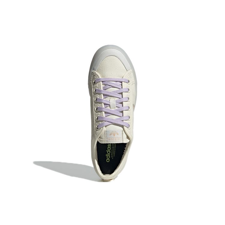 Adidas Originals Nizza Slip Resistant Durable Low Top Skate Shoes Women Sneakers Beige GX2731