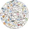 100 Pictures of Xiao Zhang Cute Fat Duck Graffiti Stickers Decorate Suitcase Notebook Waterproof Stickers