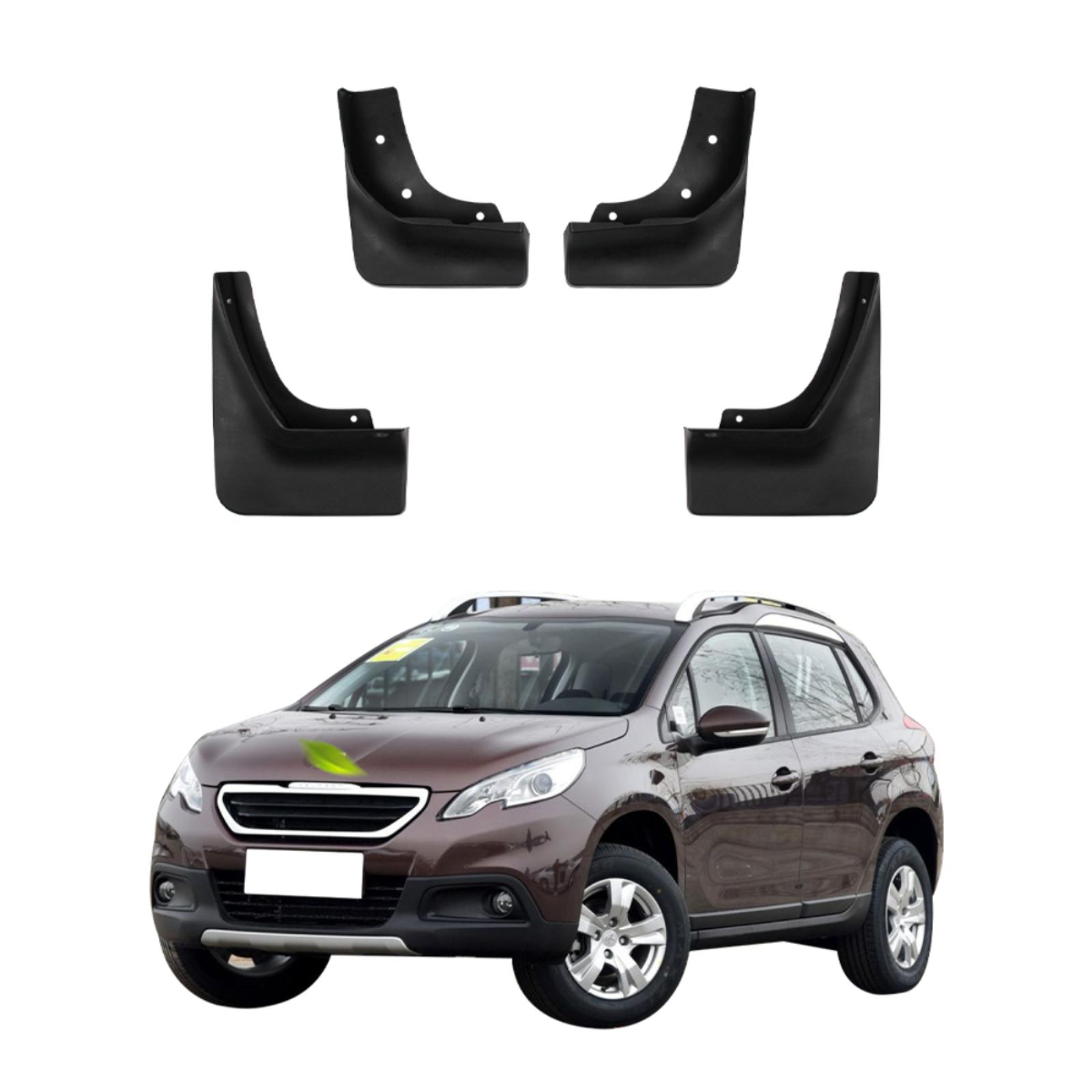 

4PCS Car Mud flaps Splash Guards Mudguards Car Mud Flaps Compatible with Peugeot 2008 2013 2014 2015 2016 2017 2018 2019 BZ-07 чорний