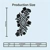 Metal Wall Art Black Floral DNA Helix Decor Home Office Lab Scientific Gift