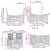 Garden Sofa Set 5 Pieces Black Poly Rattan