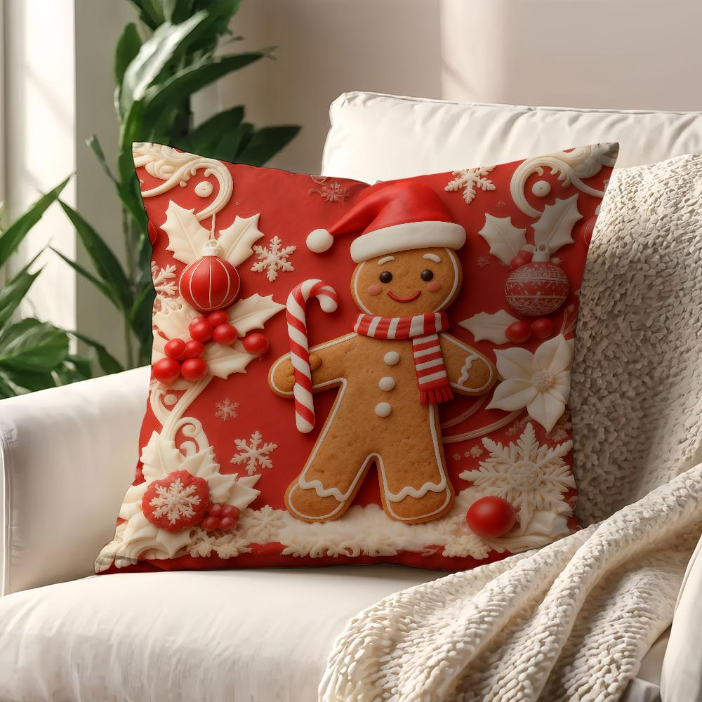 Santa Claus Snowman Cushion Cover Best Home Office Coffee Pillow Sofa Printing Decoration Room Shop Car Nordic Simplicity Hit