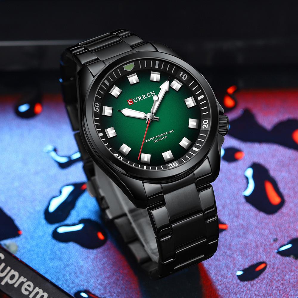 Luxury Watch Business Waterproof Male Clock Luminous Stainless Steel Quartz Men Watch