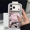 Leather Texture TPU Phone Case For iPhone 17 17e 16e 16 15 Pro Max 14 13 Pro Max 11 Floral Printed Soft Silicone Back Cover