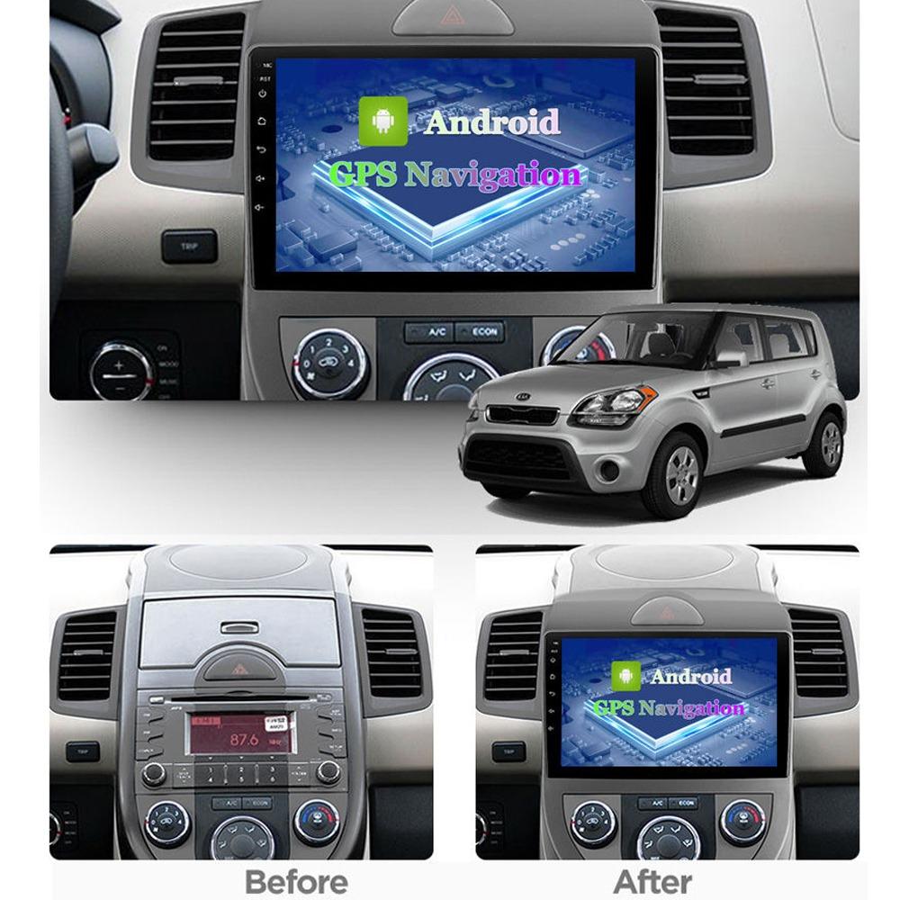 Autorádio s Androidem pro KIA Soul 2008-2011, multimediální přehrávač, hlavní jednotka, stereo, GPS navigace, BT, WIFI, 1+16GB