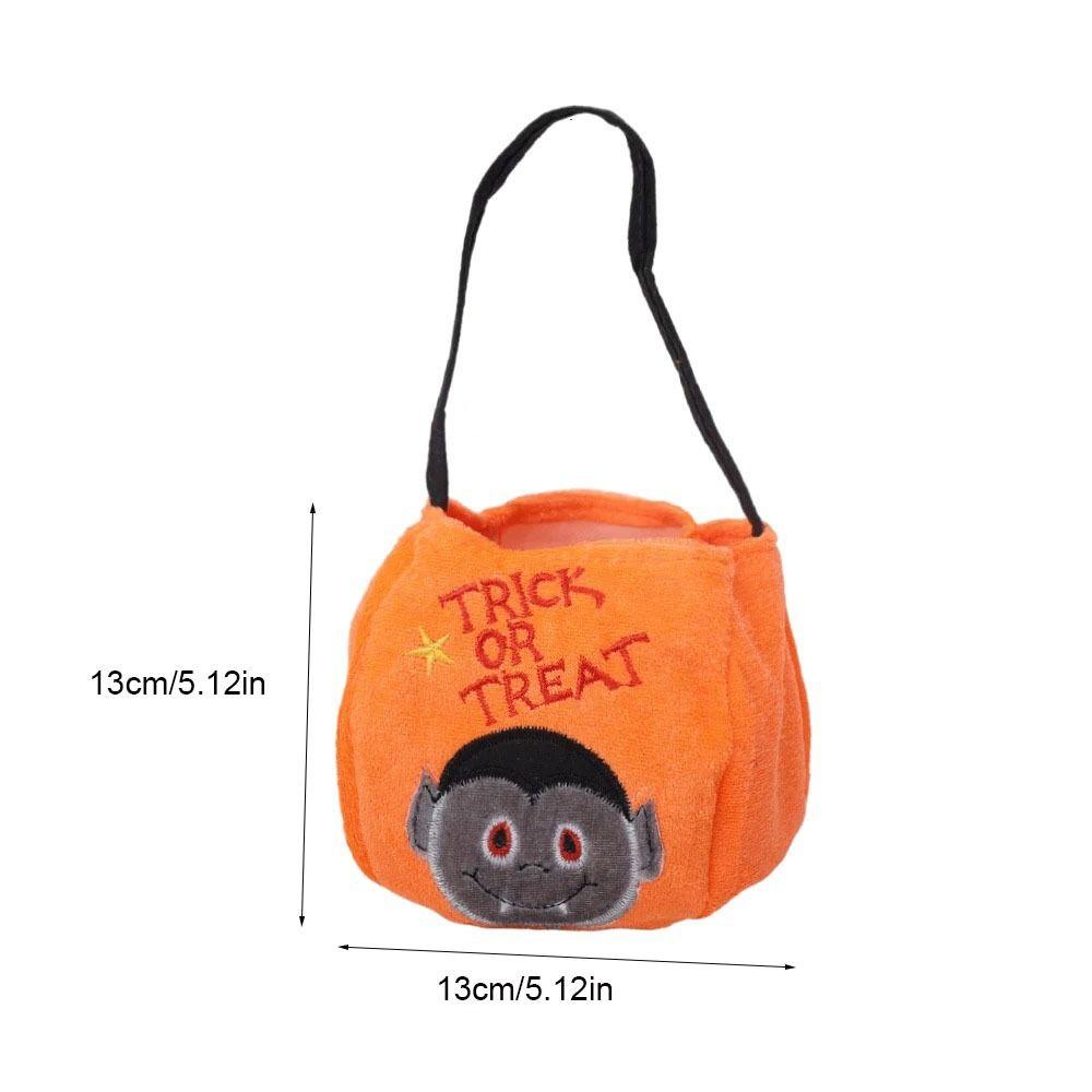 Cloth Gift Basket Trick Or Treat Pumpkin Candy Bag Cute Halloween Candy Bag  Happy Halloween Day