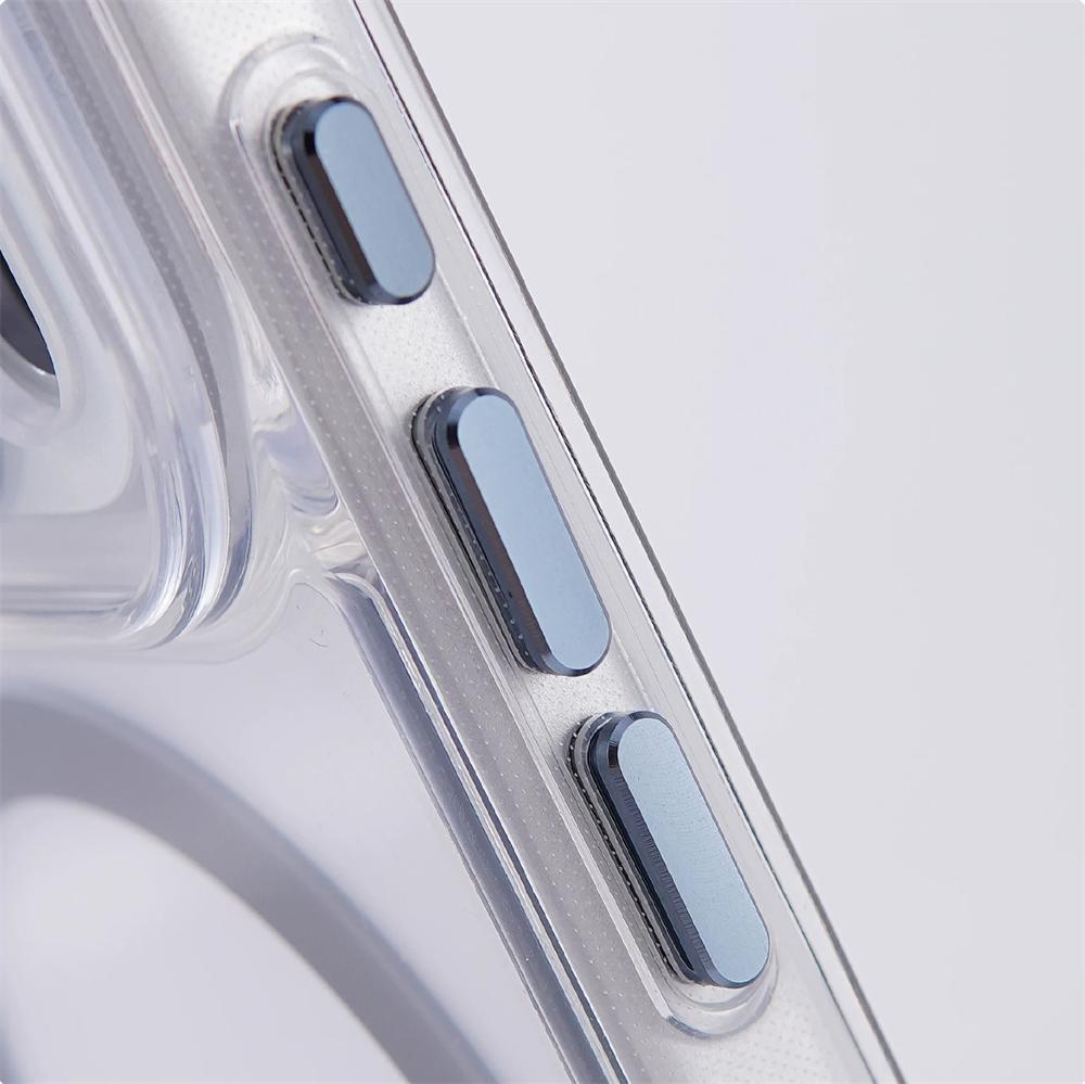 Unsichtbarer Linsenständer Transparente Magnetische Bumper Hülle Für iPhone 17 Air 16 15 14 13 12 Pro Max Für Magsafe Klare Anti-Fall Abdeckung