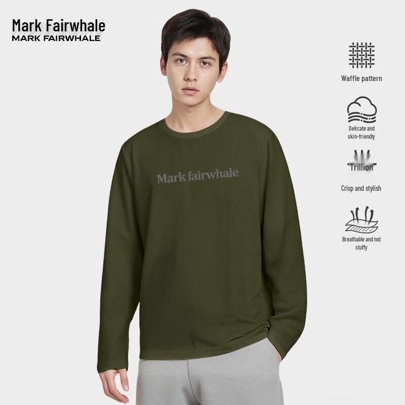Mark Fairwhale Men's Waffle Knit Long Sleeve T-Shirt