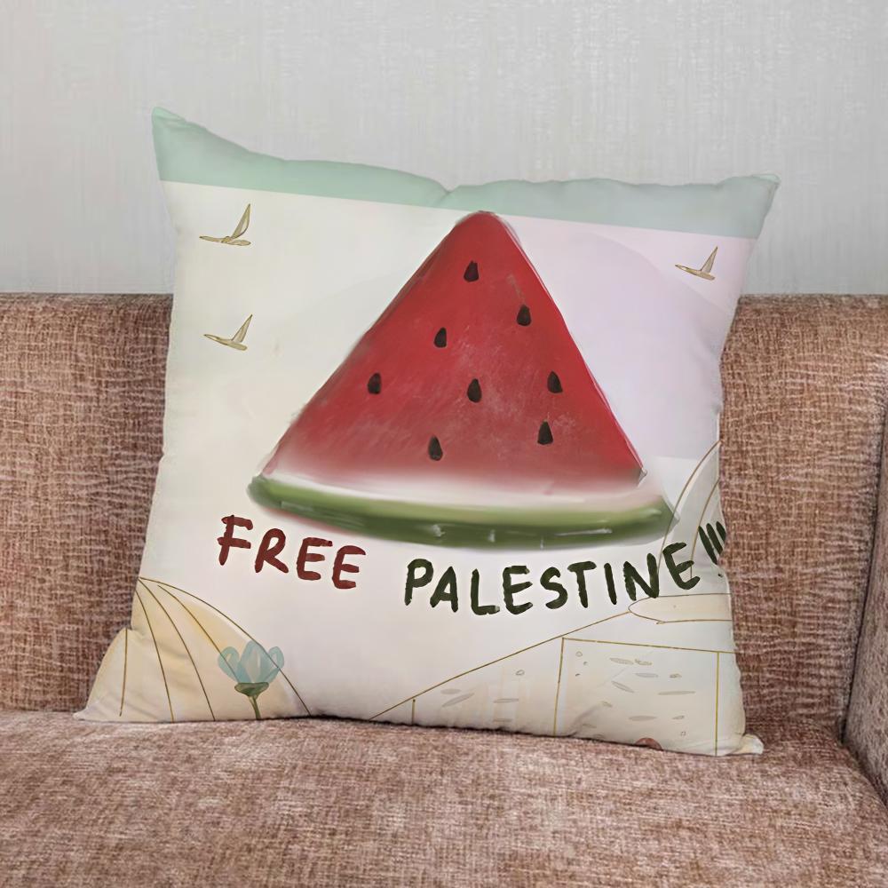 ART-P-Palestine-es-F-Flag MAP Pillow Case For Home Bedroom Car Office Decoration Living Room Sofa Cushion Cover Suitable