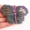 2Pcs Rainbow Animal Charms For Jewelry Making Supplies Elephant Leopard Butterfly Charm Pendant Handmade Accessories Fatima Hand