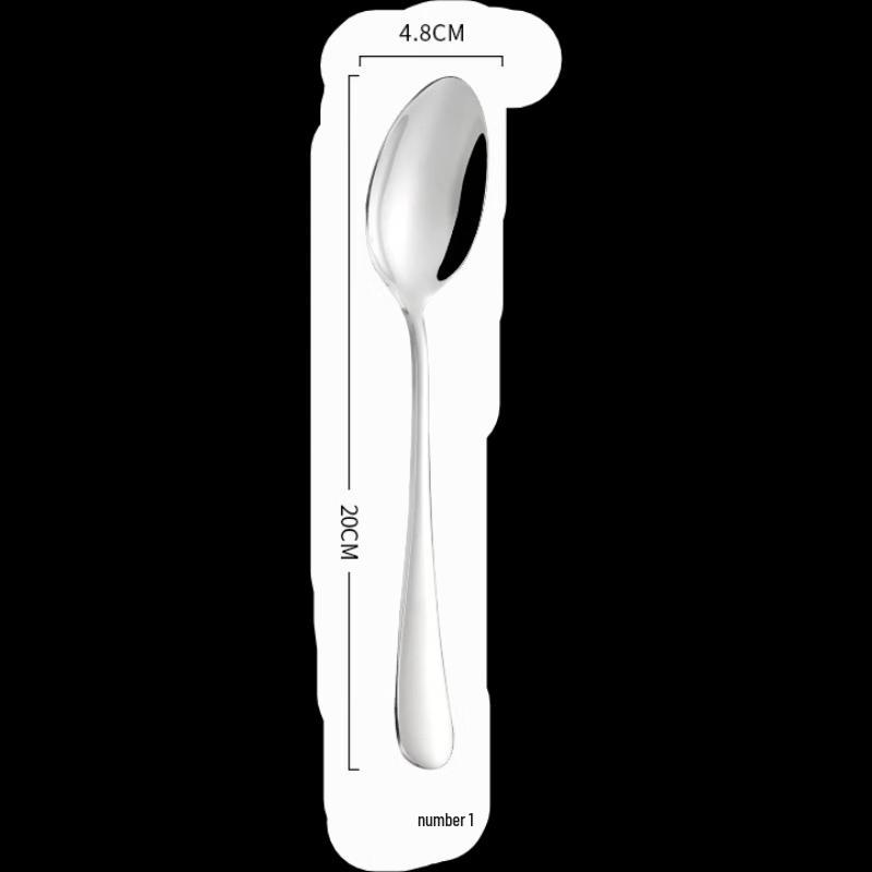 ABAY 304 Stainless Steel 1010 Series Long Handle Coffee Spoon