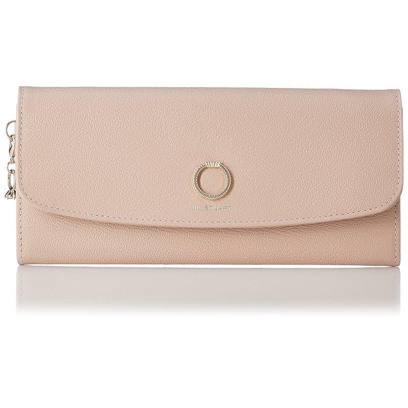 

[Jill Stuart] long wallet [Eternal] cowhide Embossed compact Thin cover bundle holder slim wallet ring brooch decoration With diamond ring charm
