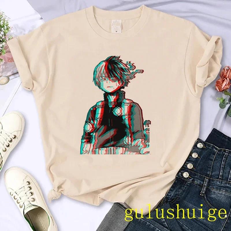 Japanese Anime My Hero Academia T Shirt Women Boku No Hero Academia Manga T-shirt Bakugou Himiko Toga Graphic Tees Tshirt