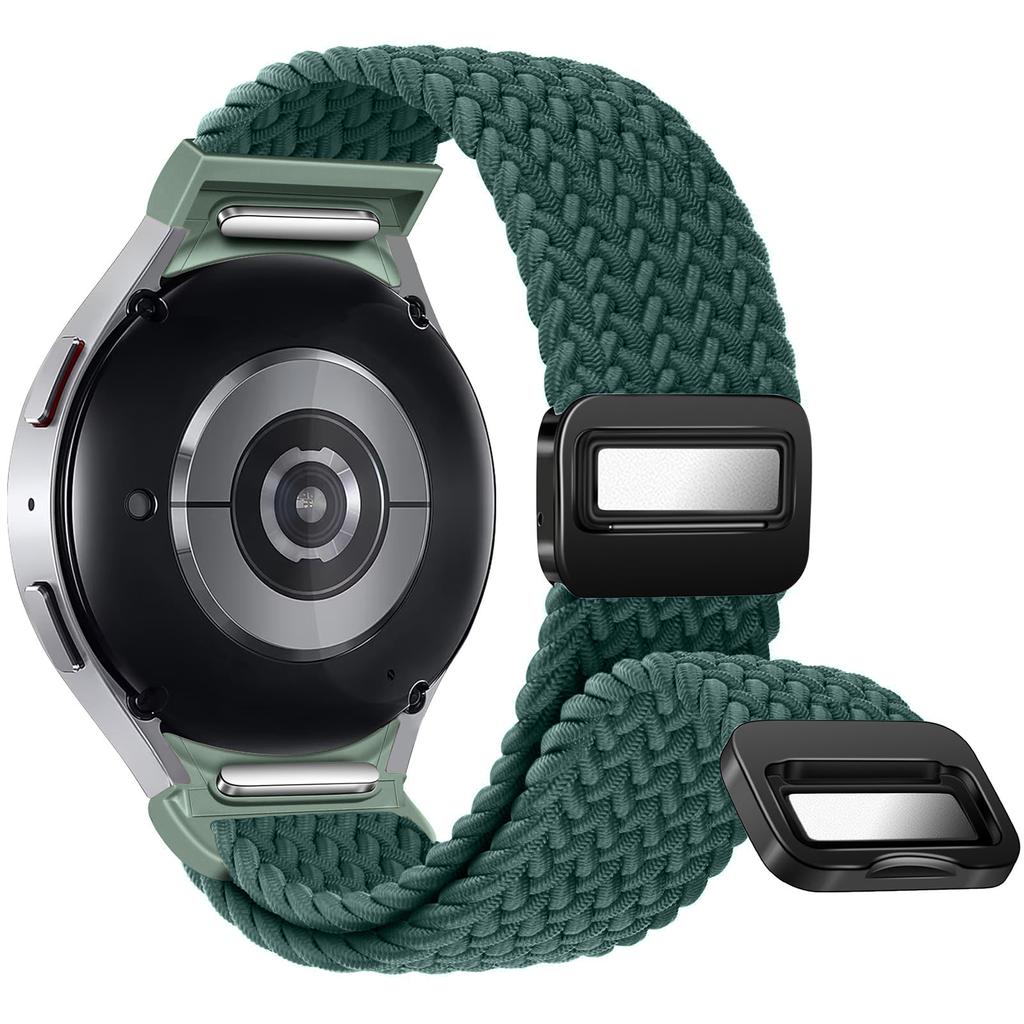 No Gaps Braided Band For Samsung Galaxy Watch 7 6 5 4 Classic 47mm 44mm 40mm/5 Pro Magnetic Bracelet Correa Galaxy Watch6 Strap