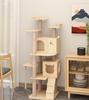 Modern & Cute Customizable Cat Scratching Tree Tower Large Wood Furniture