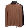 High-End Men's Embroidered Pony Logo Warm Thick Knit Sweater - Autumn/Winter Round Neck Pullover