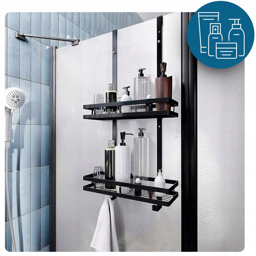 Black Loft Bathroom Hanging Shower Shelf for Bathroom Stainless Steel