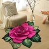 Yousheng 3D Flower Rug Realistic Floral Anti-Slip Floor Mat Absorbent Quick-Dry Bathroom Rug for Kitchen Bedroom Entryway Vanity Area