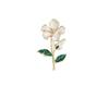 Elegant Gardenia Brooch for Women: Luxurious, Versatile Pin for Suit Jackets