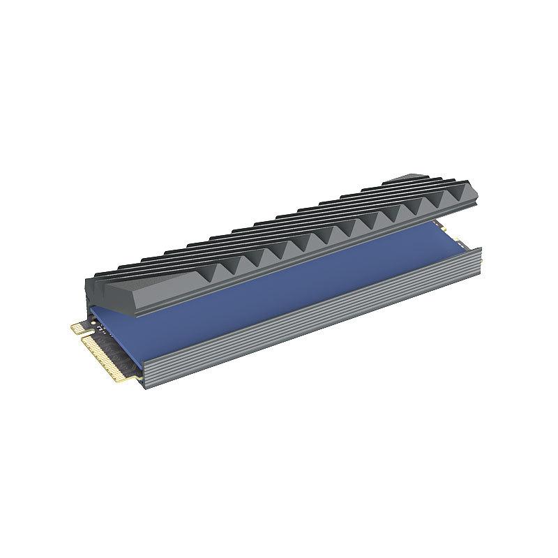 M.2 Ssd Heatsink Cooling Hard Drive 2280 Nvme Ngff Ssd Cooling Aluminum Cooler Radiator W Thermal Silicone Pad For Motherboard