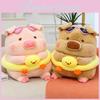 Cartoon Plush Toy Pig With Swimming Ring Cute Animal Soft Doll Gift For Kids