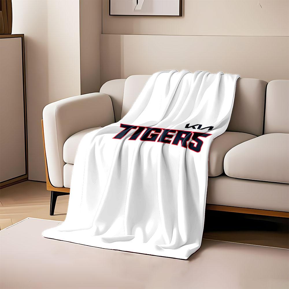 Tigers Team Logo Design Blanket print blanket soft and cozy perfect for the living room bed sofa or a nap,gift