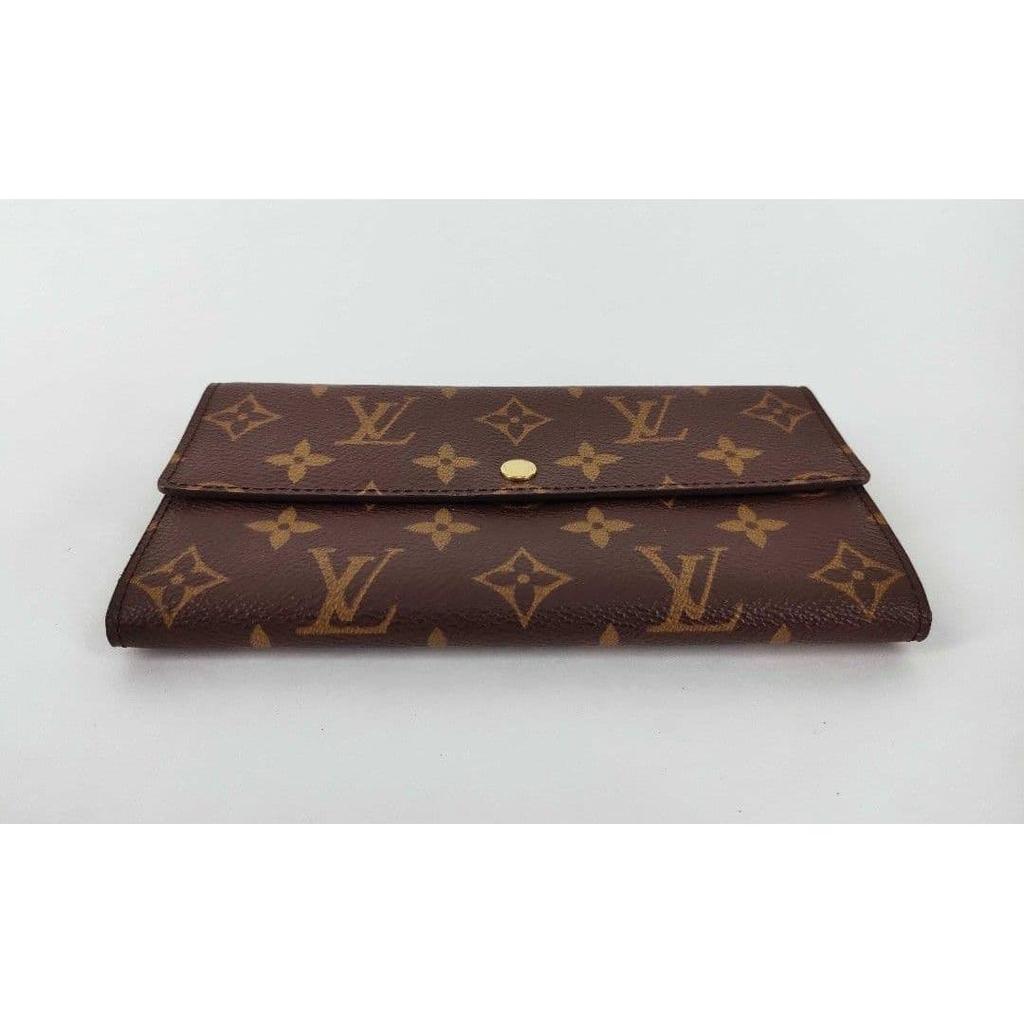 Used Louis Vuitton Monogram Portefeuille Sarah long wallet unused with box