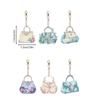 Diamond Art Keychain Bag Charm Pendant Kit DIY Handmade Painting Craft Kit Diamond Art Set 6-Piece
