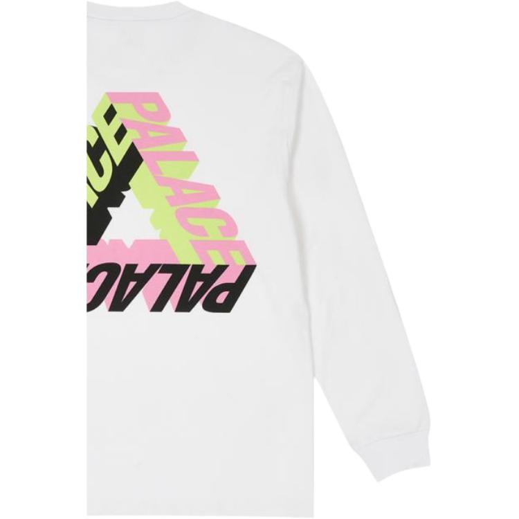 Palace P-3D Longsleeve White Unisex Tops P25LS017