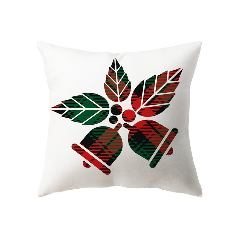 Christmas Theme Santa Elk Christmas Tree Print Pattern Cushion Cover Home Living Room Sofa Decoration Pillow Pillow Cover
