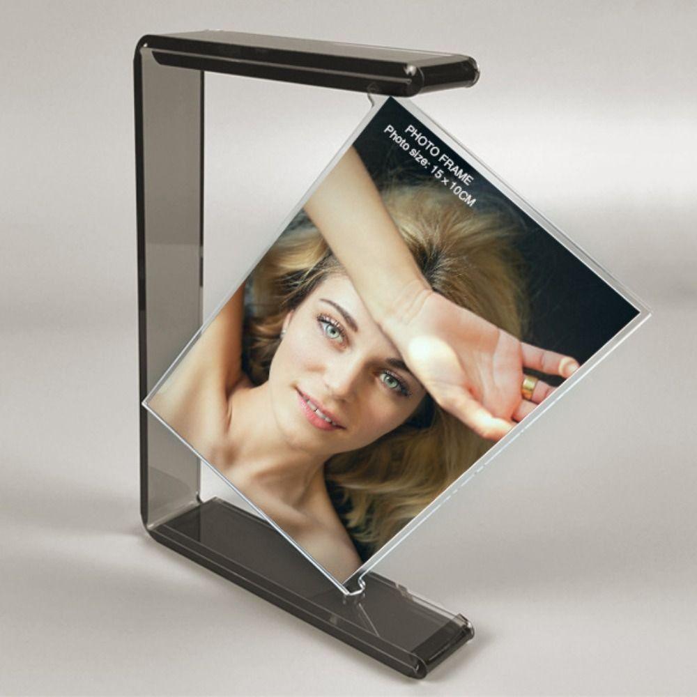 

Double-sided Photo Frame 360 Rotating Photo Display Stand Acrylic Picture Frame Party