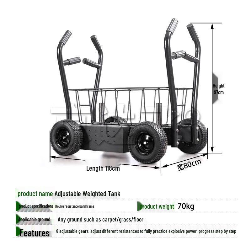 Adjustable Resistance Sled Training Tank Car