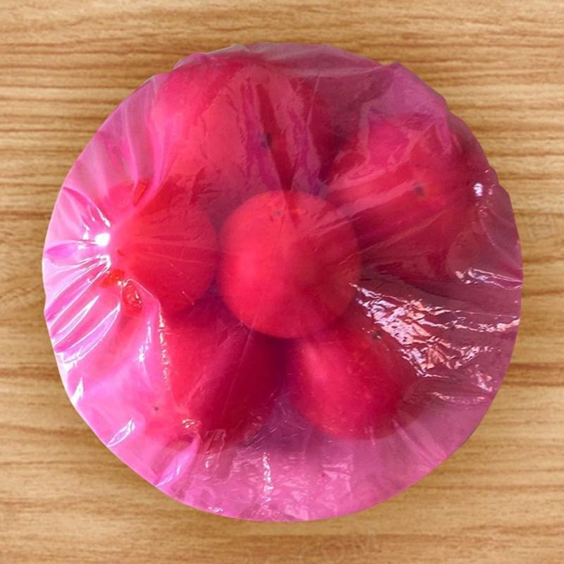 Disposable Stretch Food Covers for Bowls and Cups, Elastic Plastic Covers for Meal Preps, Table Service and Dust Guard