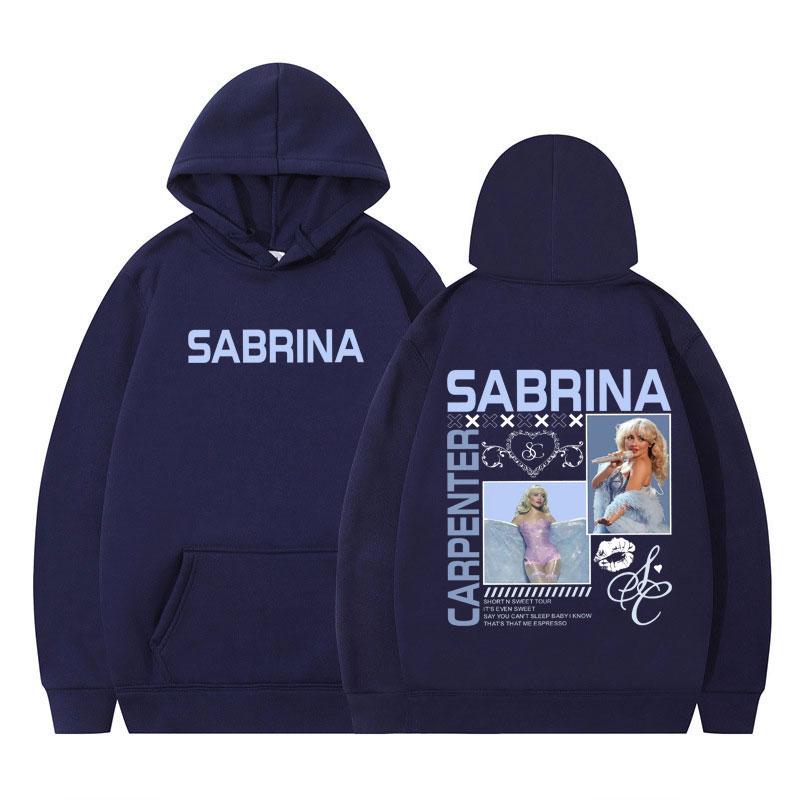 Sabrina Carpenter 2025 Tour Vintage Graphic Pullover Men Women Fashion Tracksuit Long-sleeved Thick Casual Aesthetics Hoodie Top