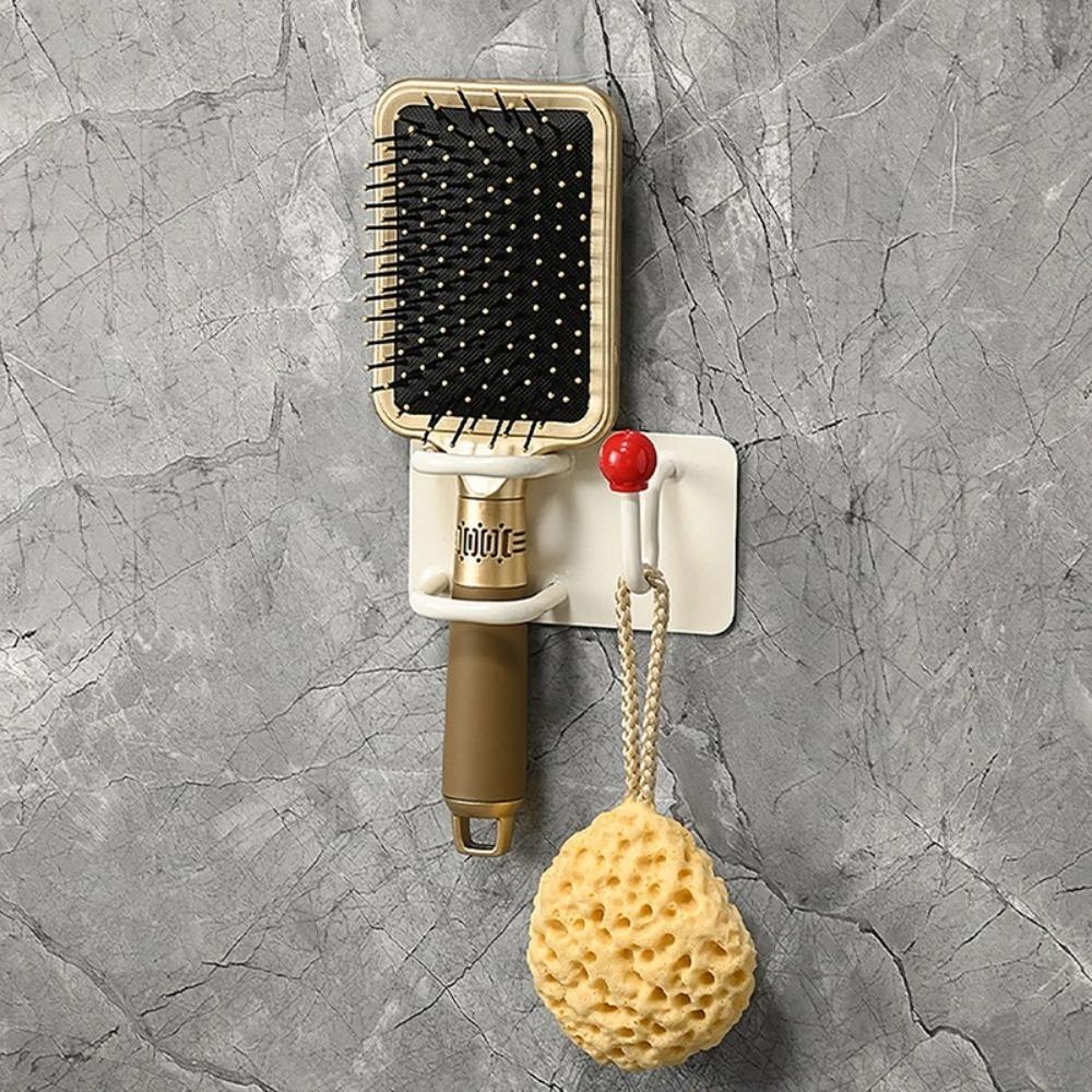 Multifunctional Hair Dryer Storage Rack Self Adhesive Hair Dryer Bracket  for Living Room