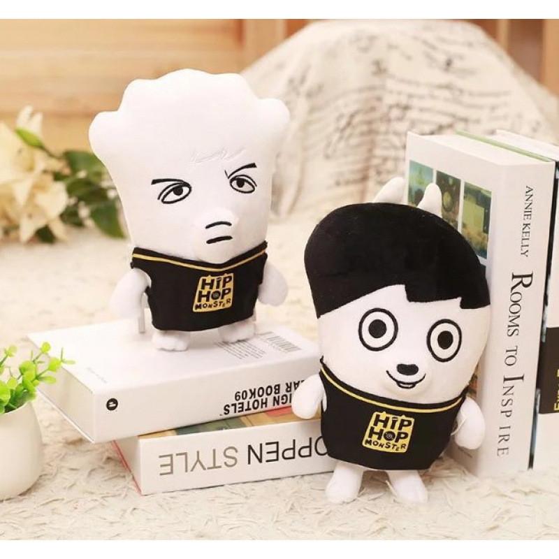 Bangtan Boys Iconic Plush Toy Figure Black Color Soft Material Home Office Doll
