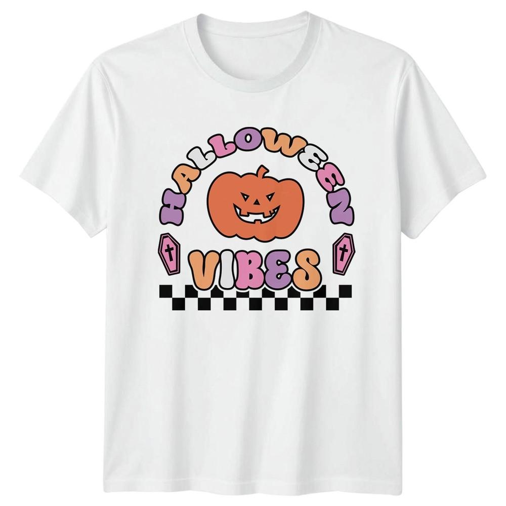 Halloween Vibes TShirt Retro Halloween Halloween Gift For Him And Her S