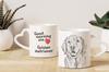 Golden Retriever - cup with a dog, adorable cup with a heart-shaped handle, universal gift from the Art-Dog brand