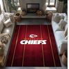 Tappeto in Velluto di Cristallo Kansas City Chiefs Morbido Anti?Tappetino Antiscivolo Comodo per Casa Soggiorno Camera da Letto Tappeto Decorativo