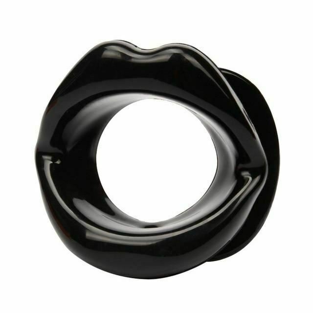 Silicone Rubber Open Mouth Lips Gag   Kink Gags