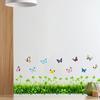 Clover Butterfly Self Adhesive Wall Sticker for Living Room Bedroom Home Decor Skirting Board Decal