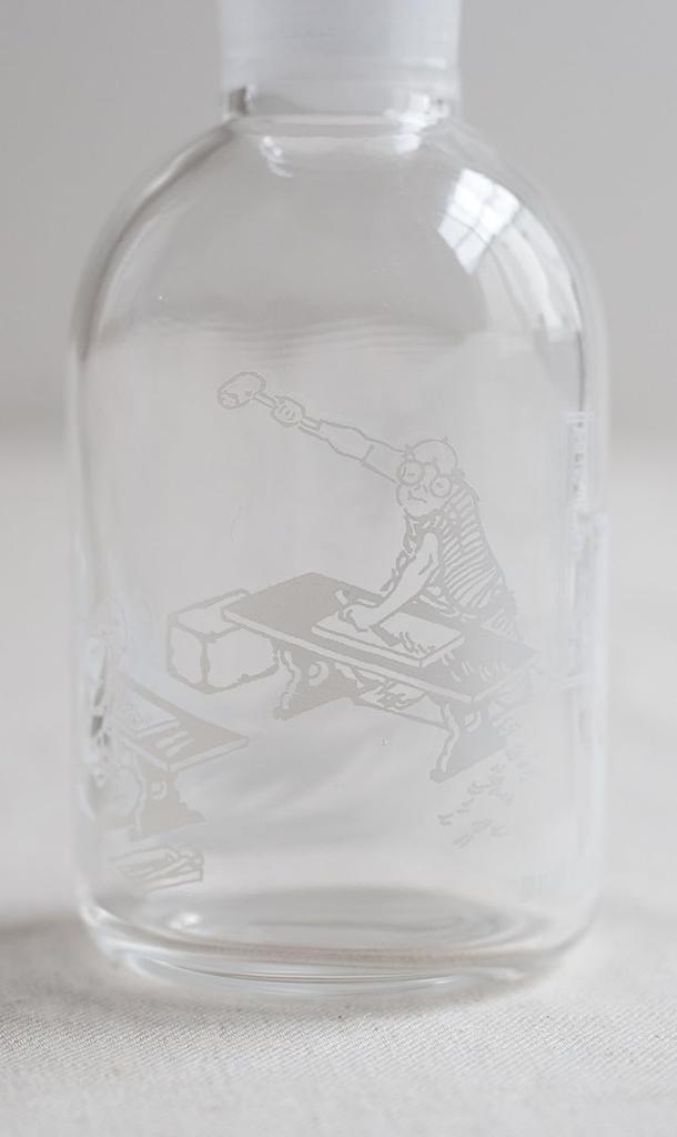 Iwasawa Glass Katsushika Hokusai Soy Sauce Pourer "Under the Great Wave Off Kanagawa