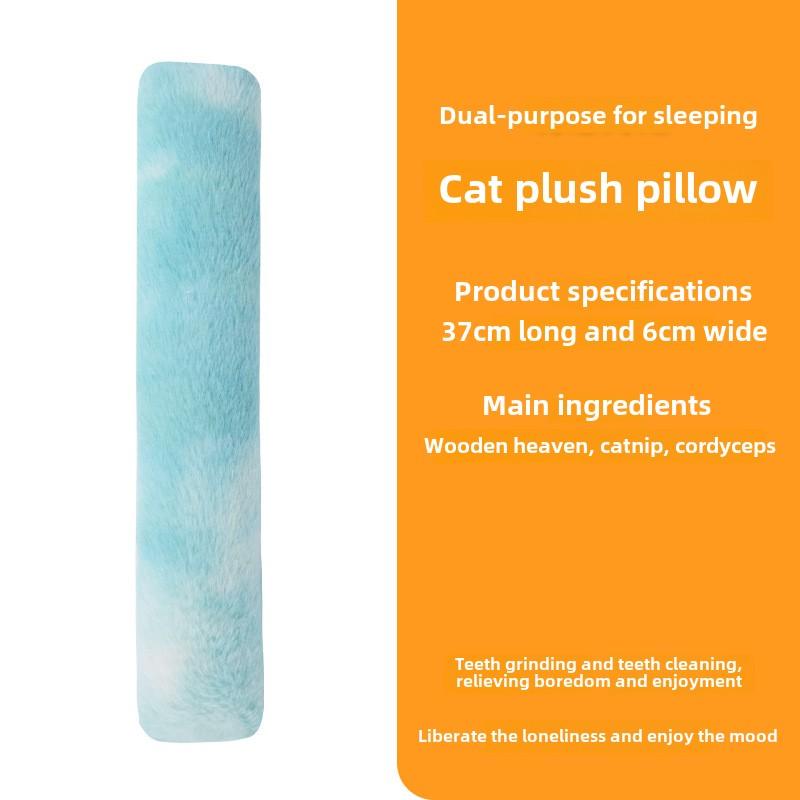 Cat Throw Pillow, Long Strip Resistant To Biting Teeth, Cat Teaser Stick, Wood Polygonum, Cat Mint Throw Pillow, Cat Toy Self-pleasure