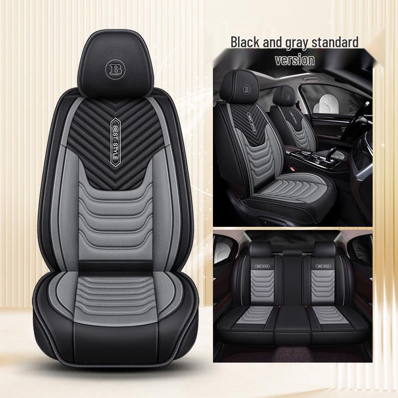 Universal Four Seasons Linen Breathable Wear-Resistant Five-Seater Car Seat Cover Set