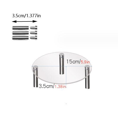 Cake Stand Transparent Round Shape Acrylic Birthday Cupcake Dessert Stand Holder Cake Makaron Display Rack Party Supplies