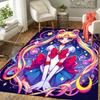 1pc Sailor Moon Pattern Area Rug, Anti Slip Non Shedding Stain Resistant Carpet