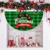 1Pcs Christmas Outdoor Polyester Fan-shaped Flag Christmas Decor for Home Cristmas Drop Ornament Xmas Gift New Year