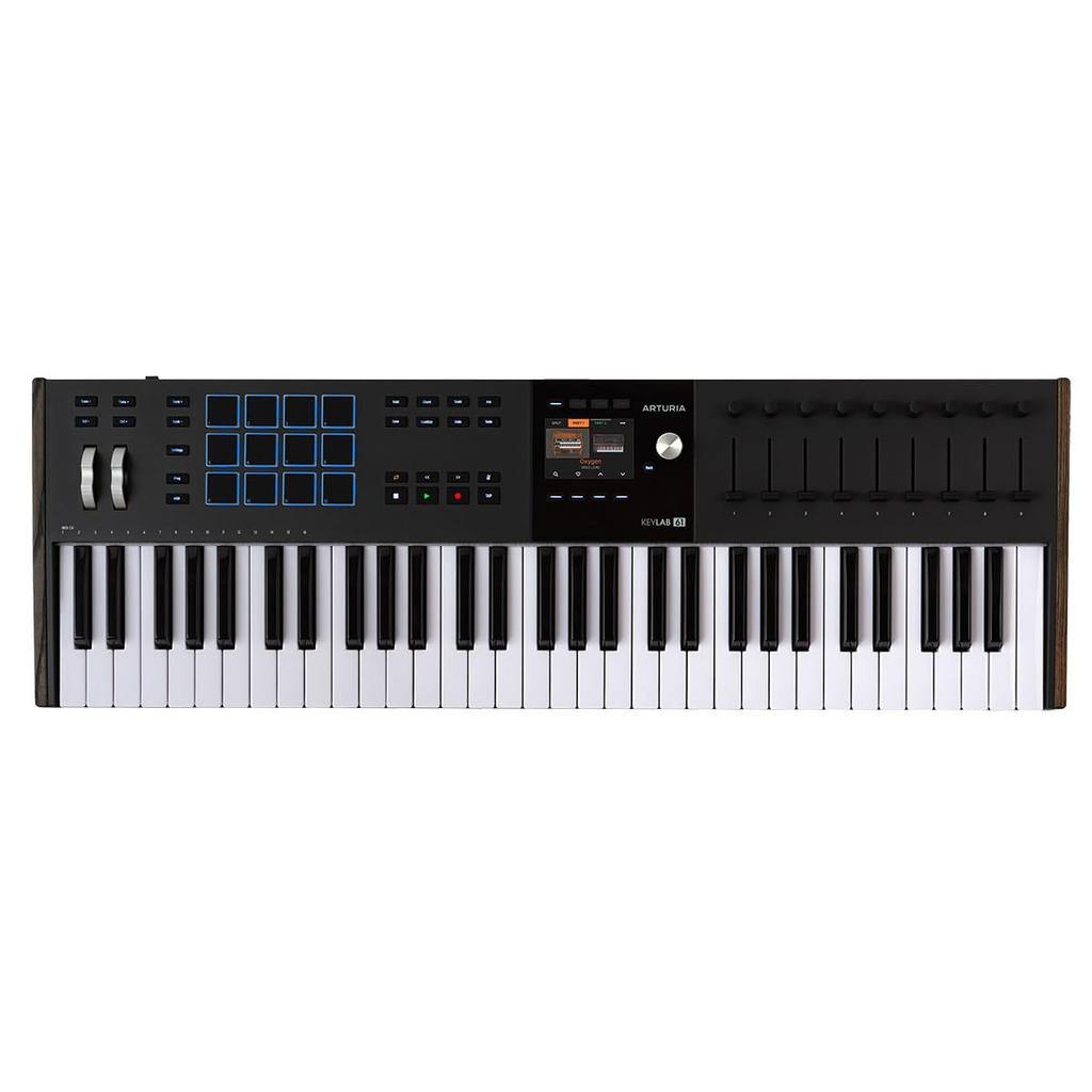 Arturia Keyboard Controller KeyLab Mk3 61 Aftertouch Color Display Black Keys/velocity & Compatible/pad Function/full