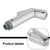 Bathroom Cleaning Chrome Bidet Sprayer Ergonomic Design Bidet Faucet Tools Ergonomic Nozzle High-Density ABS Long-Lasting Use