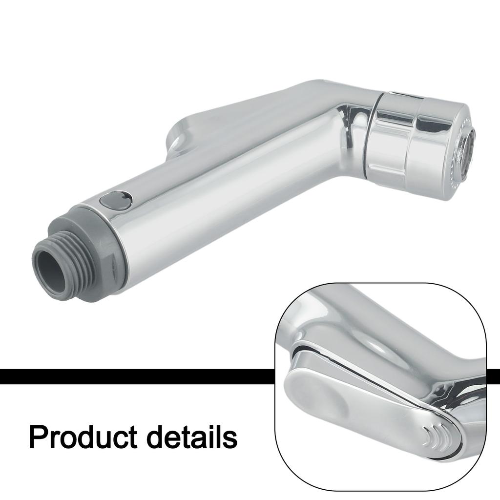 Bathroom Cleaning Chrome Bidet Sprayer Ergonomic Design Bidet Faucet Tools Ergonomic Nozzle High-Density ABS Long-Lasting Use